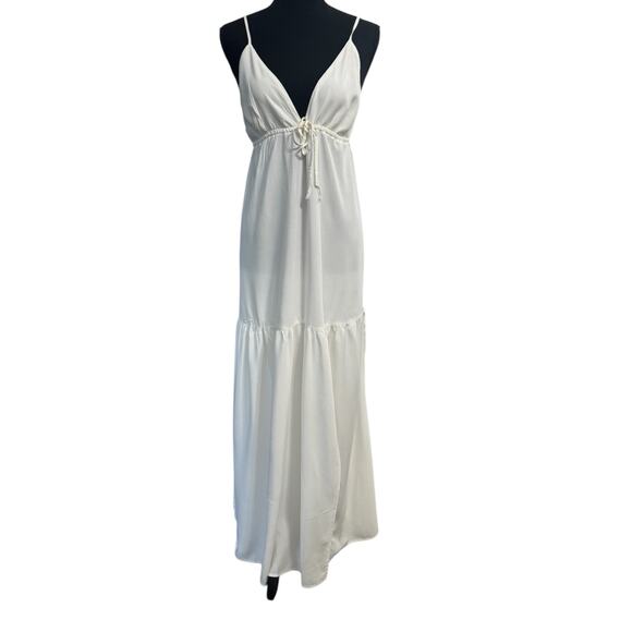 NWT! L*Space Victoria Coastal Beachy Maxi Dress in Cream - Size Large - Picture 8 of 12